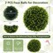 2 Pieces 18/22 Inches Indoor Outdoor Faux Decorative Balls for Patio Garden Front Door Balcony and Backyard-S